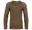 Fort Crew Neck Combat Jumper -OLIVE - Borderland Muff