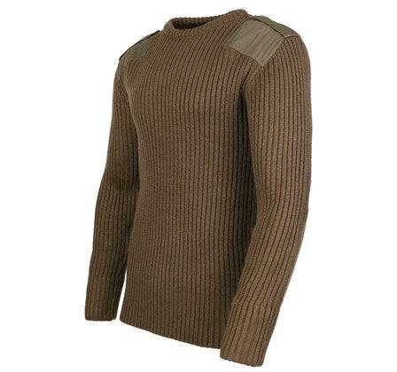 Fort Crew Neck Combat Jumper -OLIVE - Borderland Muff