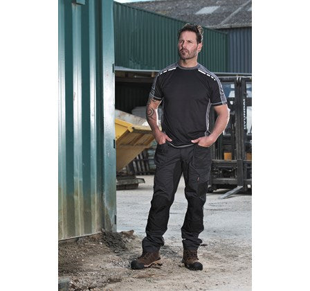 Tuff Stuff Mens 151 Elite Wicking Work Tee-BLACK - Borderland Muff