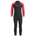 Urban Beach Sharptooth Kids Full-Length Wetsuit – 2mm Neoprene for Summer Watersports-red