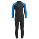 Urban Beach Sharptooth Kids Full-Length Wetsuit – 2mm Neoprene for Summer Watersports - blue
