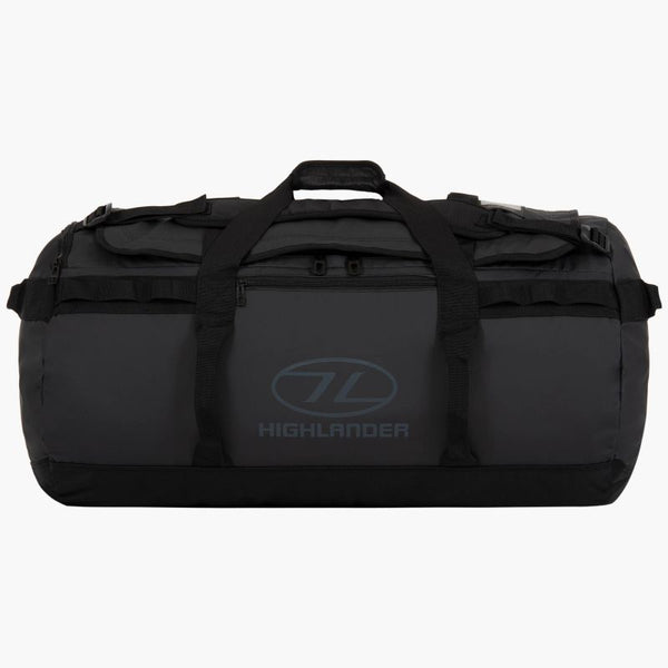 Highlander Storm Water Resistant PVC Kitbag - 90L-BLACK - Borderland Muff