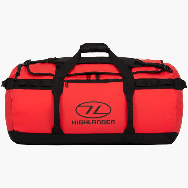 Highlander Storm Water Resistant PVC Kitbag - 90L-RED - Borderland Muff