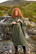 Mac in a Sac Adults Waterproof Breathable Windproof Unisex Packable Poncho-KHAKI - Borderland Muff