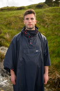 Mac in a Sac Adults Waterproof Breathable Windproof Unisex Packable Poncho-NAVY - Borderland Muff