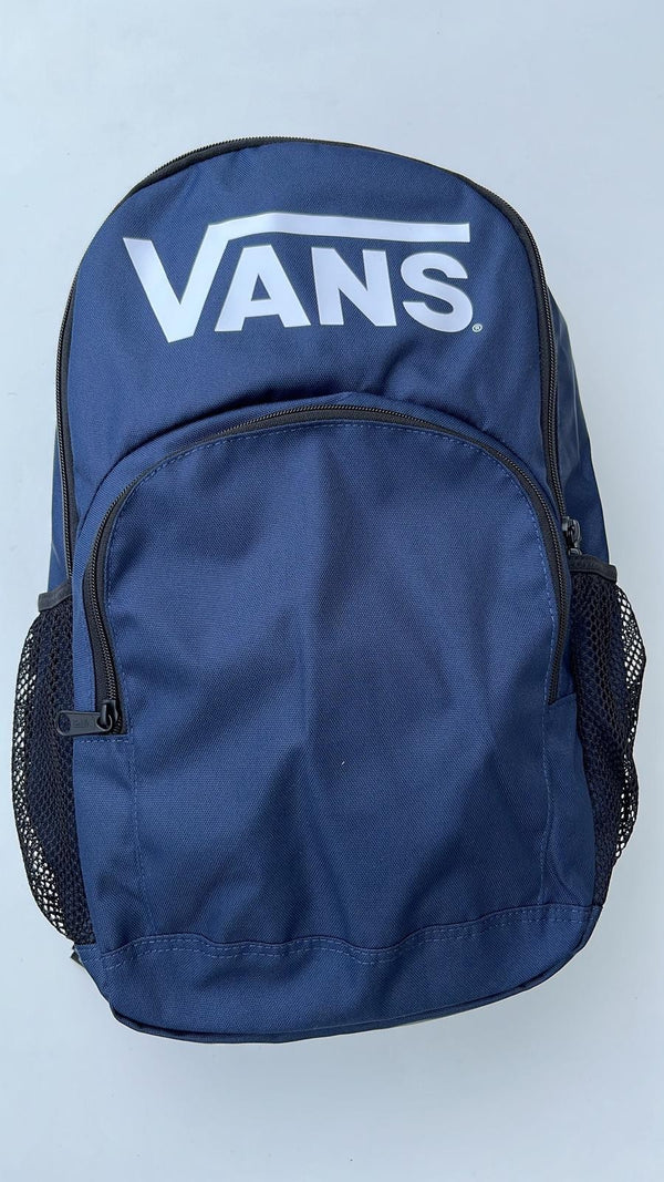 VANS Alumni School Bag-NAVY WHITE - Borderland Muff