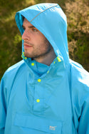 Mac in a Sac Adults Waterproof Breathable Windproof Unisex Packable Poncho-NEON BLUE - Borderland Muff