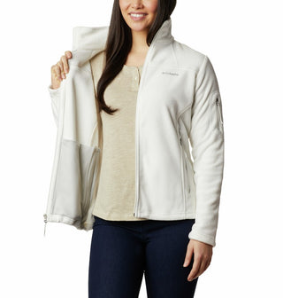 Columbia Ladies Fast Trek II regular Fit Full Zip Fleece-CREAM - Borderland Muff