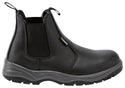Fort Nelson FF103 Slip On Leather Safety Boot-BLACK - Borderland Muff