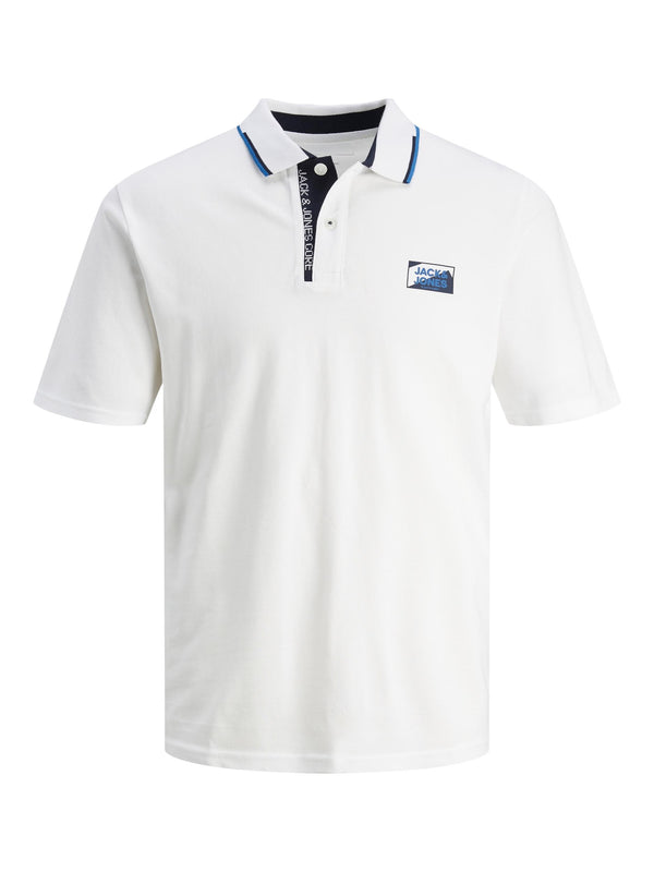 Jack & Jones JCOLOGAN Polo-WHITE - Borderland Muff