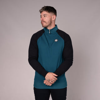 Mineral Gazi Quarter Zip Fleece-TEAL - Borderland Muff