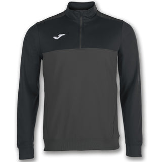JOMA Mens Winner II 2 Tone Half Zip Sweatshirt-ANTHRACITE - Borderland Muff