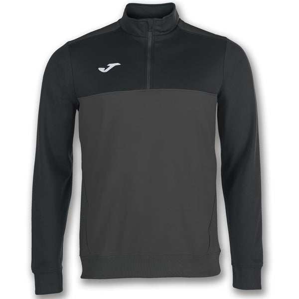 JOMA Mens Winner II 2 Tone Half Zip Sweatshirt-ANTHRACITE - Borderland Muff