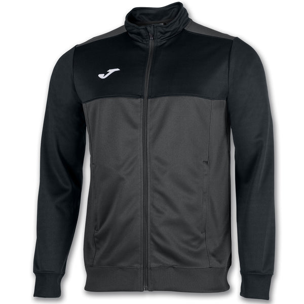 JOMA Mens Winner II 2 Tone Fill Zip Jacket-ANTHRACITE - Borderland Muff