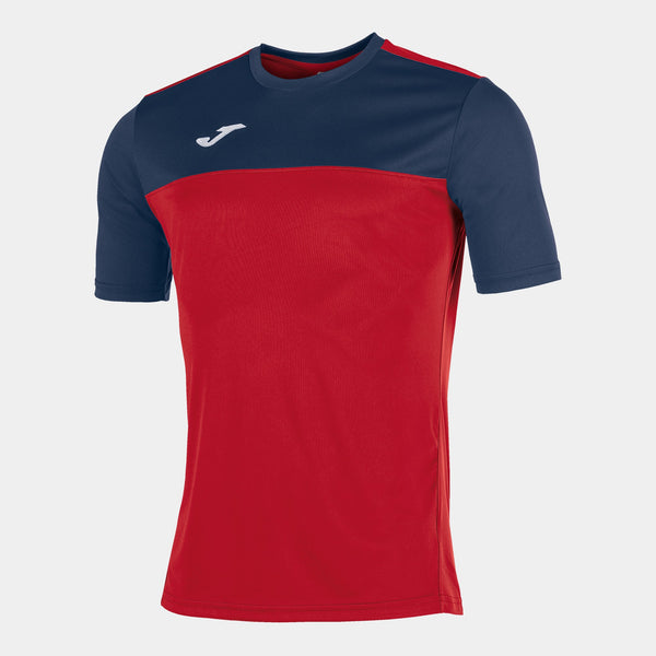 JOMA Winner II 2 Tone Mens Sports Tee-RED - Borderland Muff