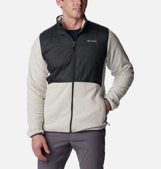 Columbia Mens Basin Butte Full Zip Microfleece With Omni-Heat Reflective Technology -STONE - Borderland Muff