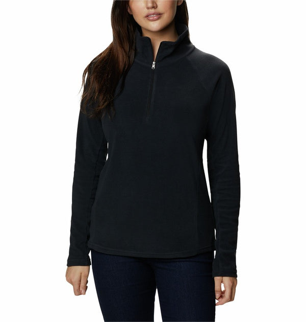 Columbia Ladies Glacial IV Half Zip Fleece-BLACK - Borderland Muff