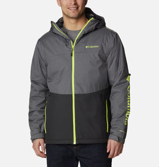 Columbia Mens Point Park Insulated Waterproof Jacket-SHARK - Borderland Muff