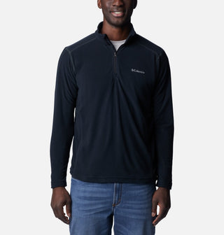 Columbia Mens Klamath Half Zip Fleece-BLACK - Borderland Muff