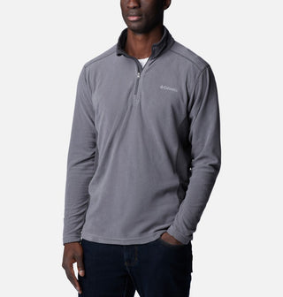 Columbia Mens Klamath Half Zip Fleece-GREY - Borderland Muff