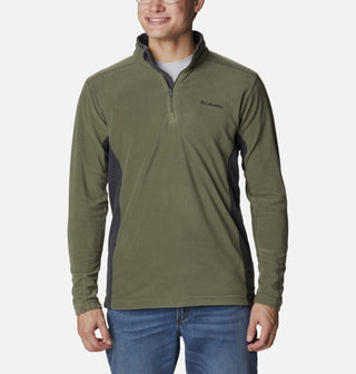 Columbia Mens Klamath Half Zip Fleece-STONE GREEN - Borderland Muff