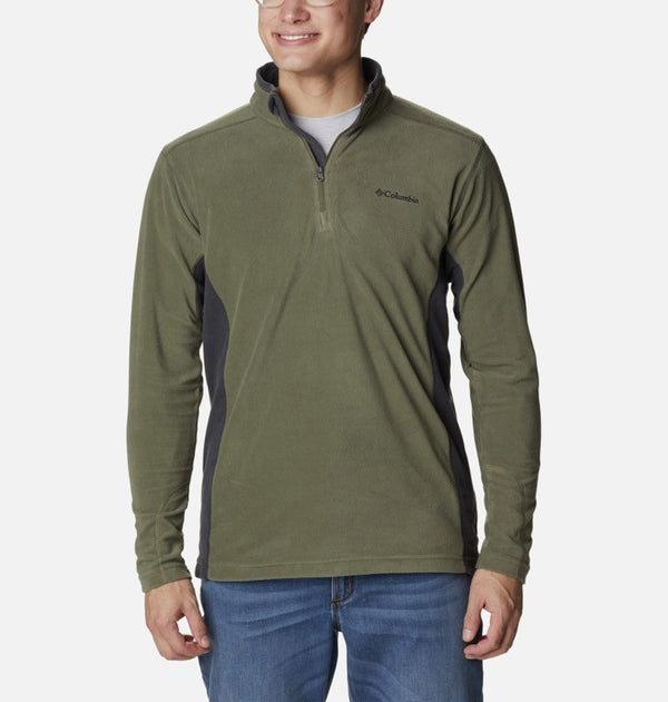 Columbia Mens Klamath Half Zip Fleece-STONE GREEN - Borderland Muff