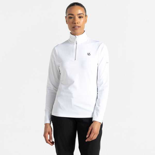 Dare2b Ladies Lowline II Stretch Top -WHITE - Borderland Muff
