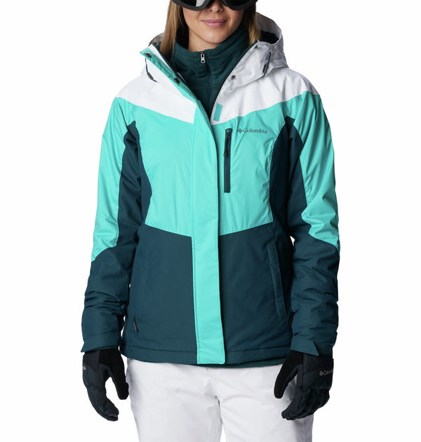 Columbia Ladies Rosie Run Ski Jacket-AQUA - Borderland Muff