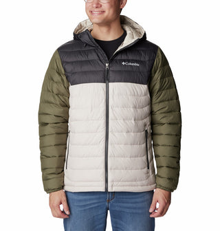 Columbia Mens Powder Lite Hooded Jacket-STONE - Borderland Muff
