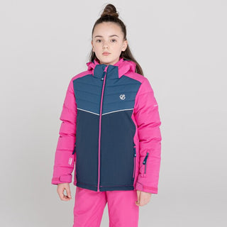 Dare2b Kids Cheerful Waterproof  Ski Jacket-RASPBERRY - Borderland Muff