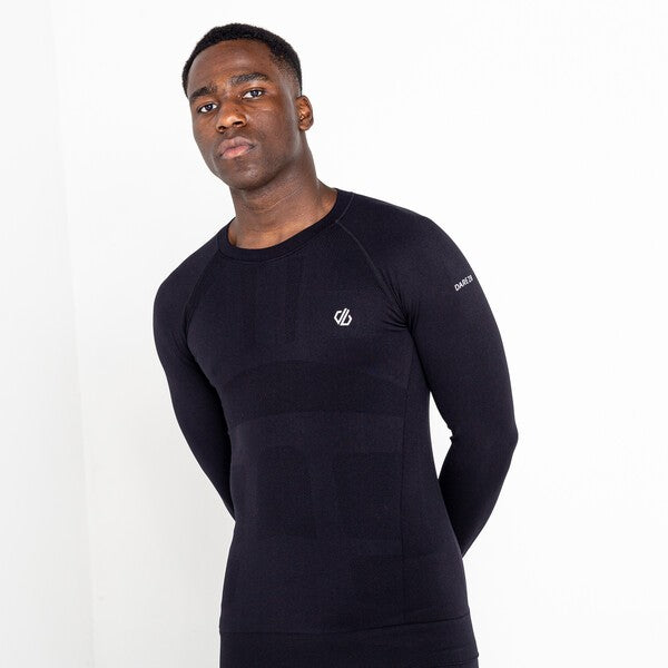 Dare2b Mens Zone In Long Sleeved Base Layer -BLACK - Borderland Muff