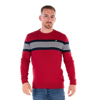 Mineral HARRISON Crew Neck Knit-CHERRY