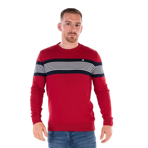 Mineral HARRISON Crew Neck Knit-CHERRY - Borderland Muff