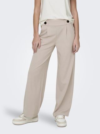 JDY Geggo Wide Leg Elasticated Waist Trousers - Borderland Muff