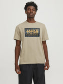 Jack & Jones Logan Short Sleeve Tee-CROCKERY - Borderland Muff