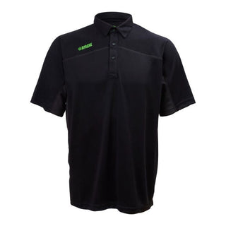 Apache Mens Langley Stretch Work Polo Short Sleeve-BLACK GREY - Borderland Muff