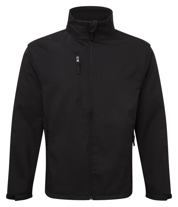 Fort Selkirk Water Resistant Breathable Softshell Jacket-BLACK - Borderland Muff