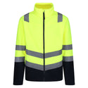 Regatta Pro Hi Vis 250 Anti-pull Full Zip Fleece-HIVIZ YELNVY - Borderland Muff
