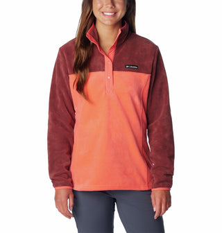 Columbia Ladies Benton Springs 1/2 Snap Pullover Fleece-SPICE - Borderland Muff
