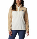 Columbia Ladies Benton Springs 1/2 Snap Pullover Fleece -CHALK - Borderland Muff
