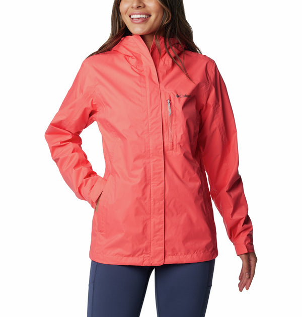 Columbia Pouring Adventure II Ladies Waterproof Breathable Jacket-CORAL - Borderland Muff