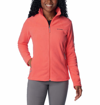 Columbia Ladies Fast Trek II Regular Fit Full Zip Fleece-CORAL - Borderland Muff