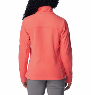 Columbia Ladies Fast Trek II Regular Fit Full Zip Fleece-CORAL - Borderland Muff