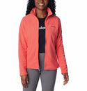 Columbia Ladies Fast Trek II Regular Fit Full Zip Fleece-CORAL - Borderland Muff