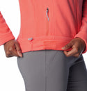 Columbia Ladies Fast Trek II Regular Fit Full Zip Fleece-CORAL - Borderland Muff