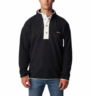 Columbia Mens Helvetia Half Snap Fleece-BLACK - Borderland Muff