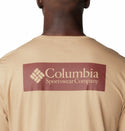 Columbia Mens North Cascade Comfort Stretch Logo Tee-YELLOW - Borderland Muff