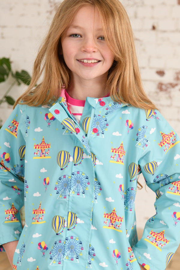 Lighthouse Kids Olivia Waterproof Breathable Jacket -BLUE - Borderland Muff