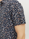 Jack & Jones Blasummer Print Short Sleeve Shirt-NIGHT SKY - Borderland Muff