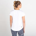Dare2b Ladies Lightweight Wicking Vigilant Tee-WHITE - Borderland Muff